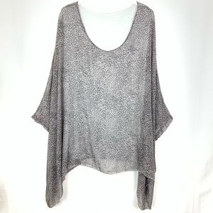 Soft Surroundings Leopard Print Silk Top